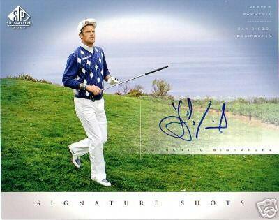 Jesper Parnevik certified signed 2004 SP Signature golf 8x10 card - AutographsForSale.com