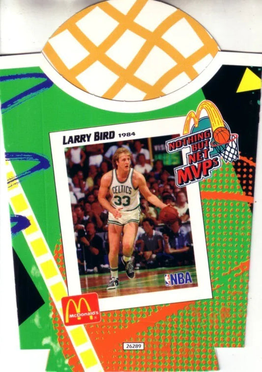 Larry Bird Celtics 1994 McDonald’s Nothing But Net MVPs french fry container - AutographsForSale.com