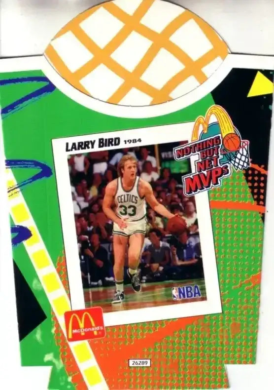 Larry Bird Celtics 1994 McDonald’s Nothing But Net MVPs french fry container - AutographsForSale.com