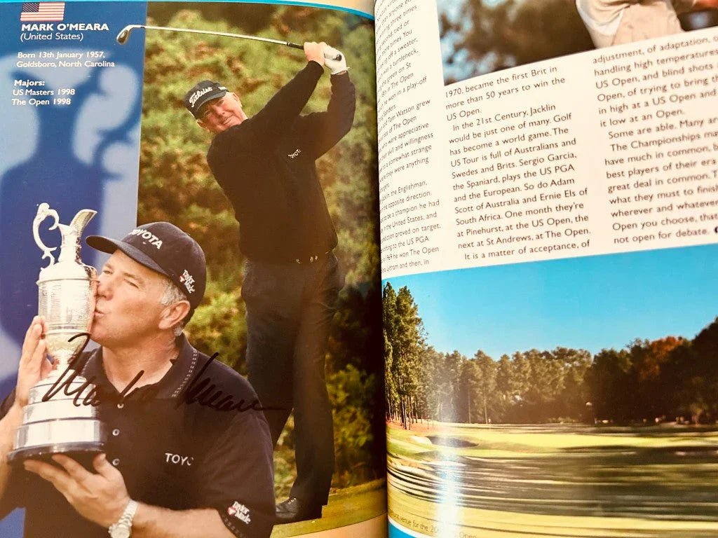 2005 British Open golf program autographed by 13 John Daly Sergio Garcia Padraig Harrington Mark O'Meara - AutographsForSale.com