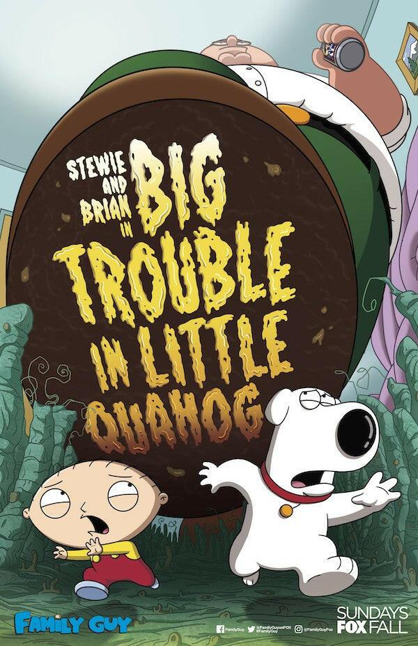 Family Guy Big Trouble In Little Quahog 2018 SDCC poster - AutographsForSale.com