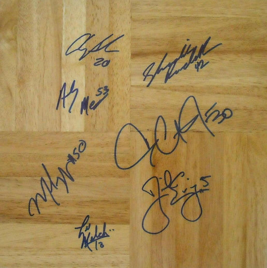 2002-03 Duke Blue Devils ACC Champs team signed floor Dahntay Jones Shavlik Randolph - AutographsForSale.com