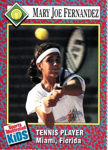 Mary Joe Fernandez 1991 Sports Illustrated for Kids tennis Rookie Card - AutographsForSale.com