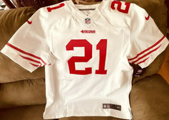 Frank Gore San Francisco 49ers 2012 2013 2014 Nike Elite white game jersey NEW - AutographsForSale.com