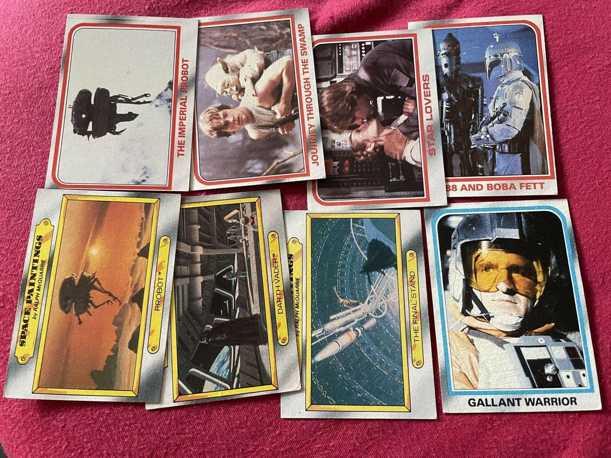 Empire Strikes Back 1980 Topps starter 8 different cards - AutographsForSale.com