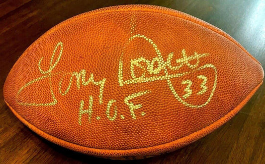 Tony Dorsett signed NFL game football with HOF JSA Dallas Cowboys - AutographsForSale.com