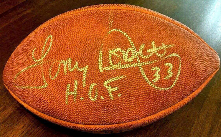 Tony Dorsett signed NFL game football with HOF JSA Dallas Cowboys - AutographsForSale.com