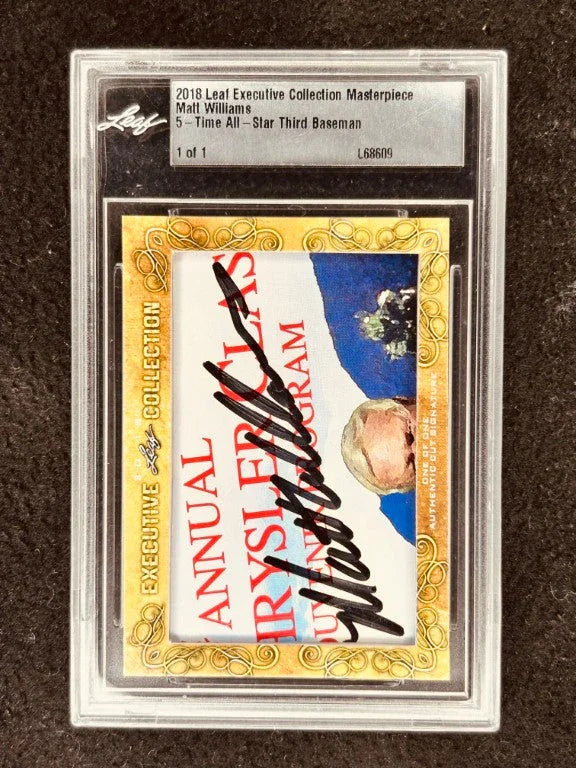 Matt Williams 2018 Leaf Masterpiece Cut Signature certified autograph card 1/1 JSA SF Giants Diamondbacks - AutographsForSale.com