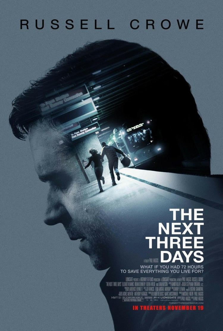 The Next Three Days mini movie poster (Russell Crowe) - AutographsForSale.com