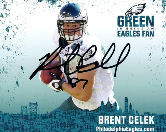 Brent Celek autographed Philadelphia Eagles 8x10 photo - AutographsForSale.com