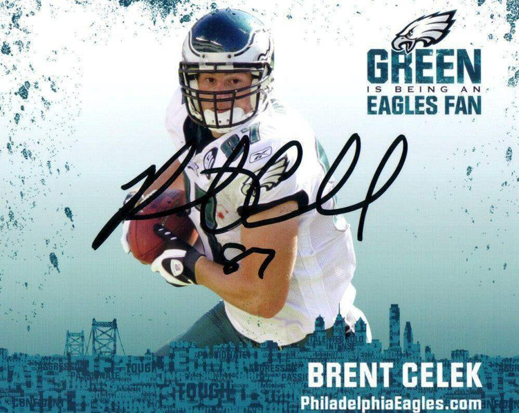 Brent Celek autographed Philadelphia Eagles 8x10 photo - AutographsForSale.com