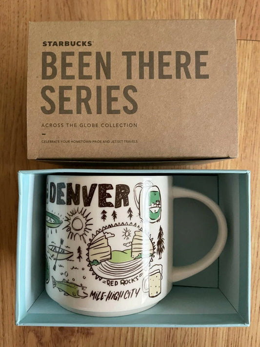 Starbucks 2018 Been There Series Denver 14 ounce collector coffee mug NEW - AutographsForSale.com