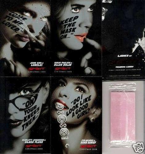 Spirit movie 2008 SDCC card set Scarlett Johansson Eva Mendes Sarah Paulson Jaime King - AutographsForSale.com