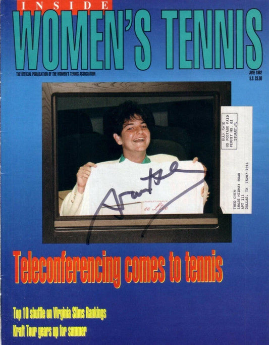 Arantxa Sanchez Vicario autographed Women’s Tennis cover - AutographsForSale.com