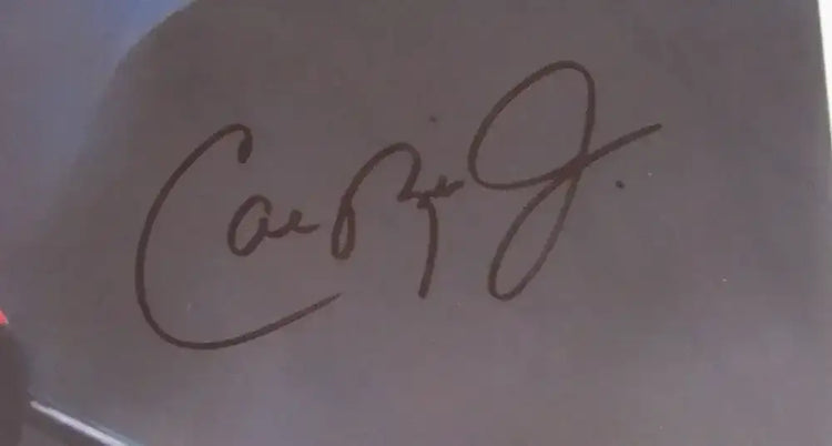 Cal Ripken signed Orioles 1997 litho framed STEINER - AutographsForSale.com