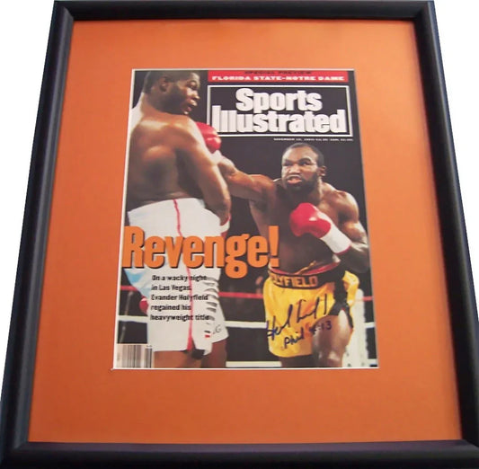 Evander Holyfield signed 1993 Sports Illustrated cover framed JSA - AutographsForSale.com