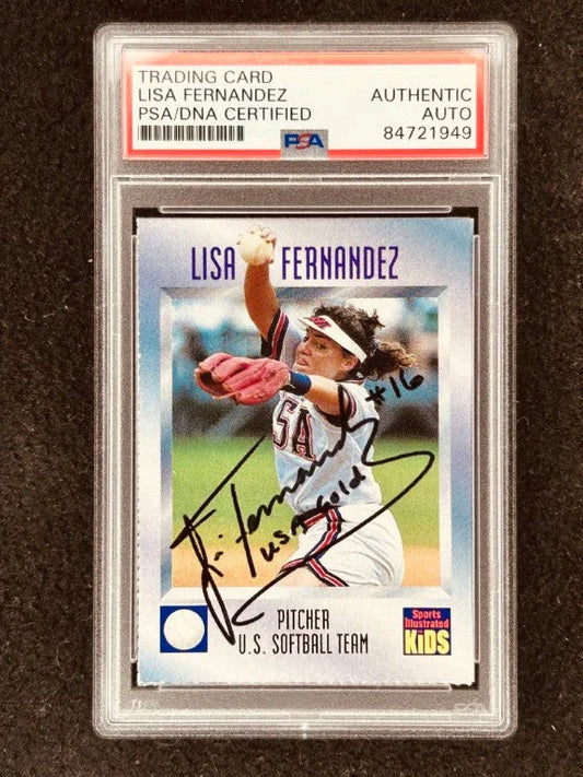 Lisa Fernandez autographed 1997 Sports Illustrated for Kids softball card PSA/DNA - AutographsForSale.com