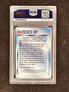 Patrick Roy autographed Colorado Avalanche 1997 Sports Illustrated for Kids card PSA/DNA Slabbed - AutographsForSale.com