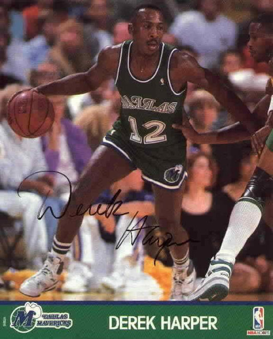 Derek Harper autographed Dallas Mavericks 8x10 photo - AutographsForSale.com