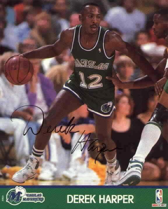 Derek Harper autographed Dallas Mavericks 8x10 photo - AutographsForSale.com