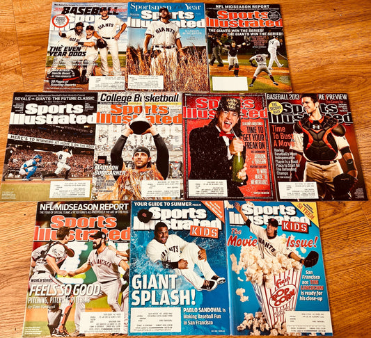 10 San Francisco Giants Sports Illustrated & SI for Kids magazines Madison Bumgarner Tim Lincecum Buster Posey - AutographsForSale.com