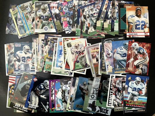 76 Emmitt Smith Dallas Cowboys 90s cards including inserts oddballs promos - AutographsForSale.com