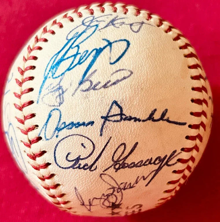 1979 NY Yankees team signed baseball Billy Martin Catfish Hunter Yogi Berra - AutographsForSale.com