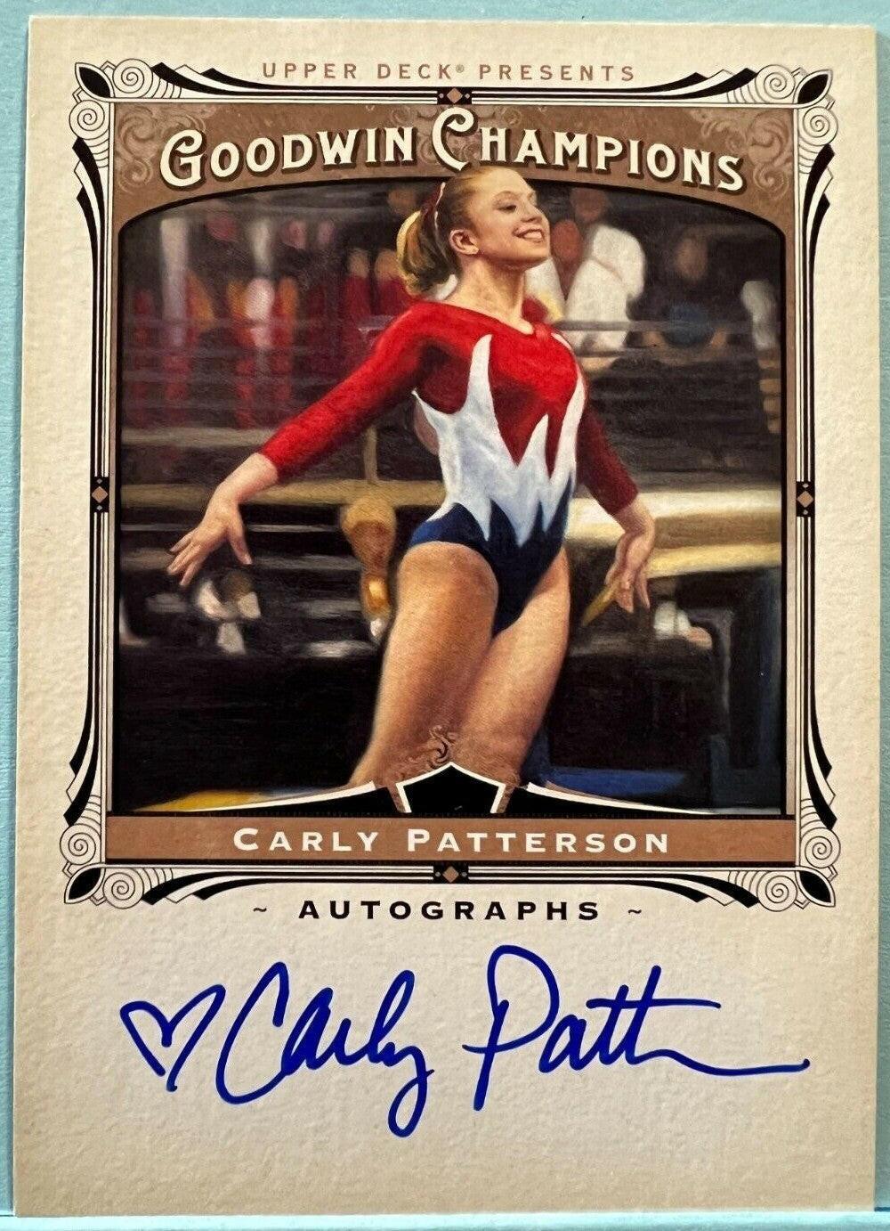 Carly Patterson certified signed 2013 Upper Deck Goodwin Champions card - AutographsForSale.com