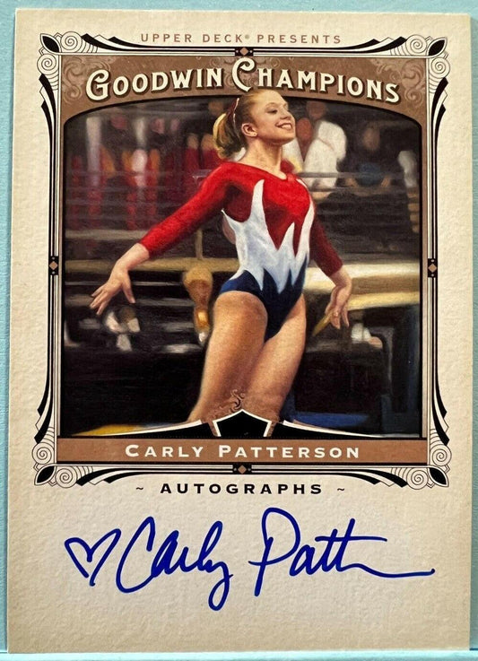 Carly Patterson certified signed 2013 Upper Deck Goodwin Champions card - AutographsForSale.com