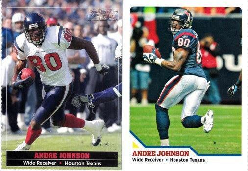 Andre Johnson Houston Texans 2004 & 2009 SI for Kids cards - AutographsForSale.com