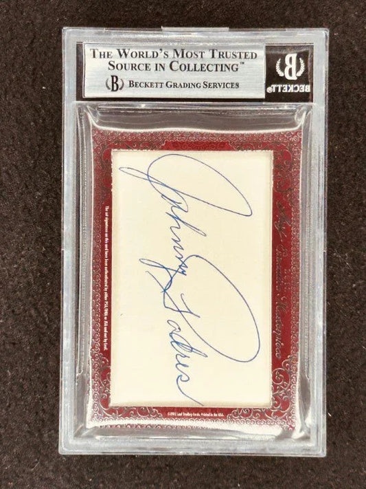 Duke Snider & Johnny Podres 2012 Leaf Masterpiece Cut Signature certified signed card 1/1 JSA Dodgers - AutographsForSale.com