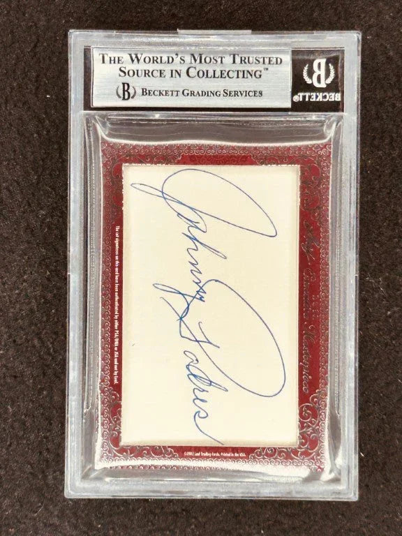 Duke Snider & Johnny Podres 2012 Leaf Masterpiece Cut Signature certified signed card 1/1 JSA Dodgers - AutographsForSale.com