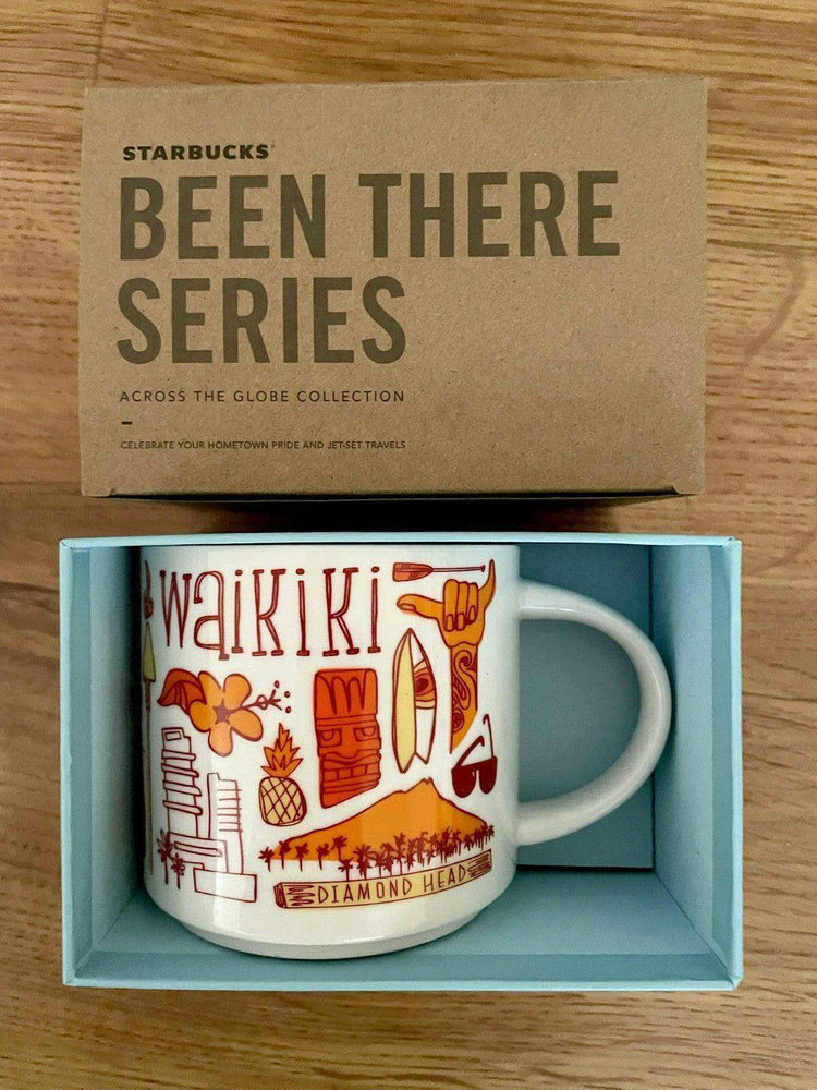 Starbucks 2018 Been There Series Waikiki 14 ounce collector coffee mug NEW - AutographsForSale.com