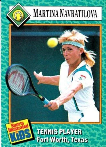 Martina Navratilova 1989 SI for Kids tennis card - AutographsForSale.com
