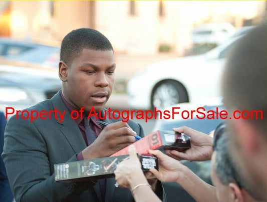 John Boyega signed Star Wars Force Awakens Movie Finn Action Figure JSA - AutographsForSale.com