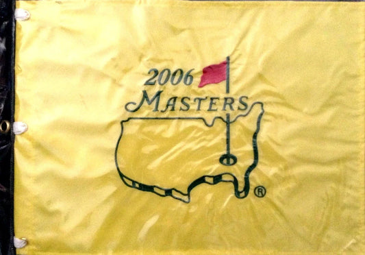 2006 Masters golf flag Phil Mickelson wins second green jacket - AutographsForSale.com