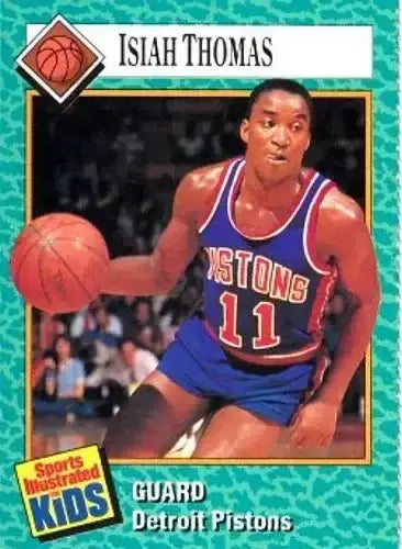 Isiah Thomas Detroit Pistons 1989 Sports Illustrated for Kids card - AutographsForSale.com