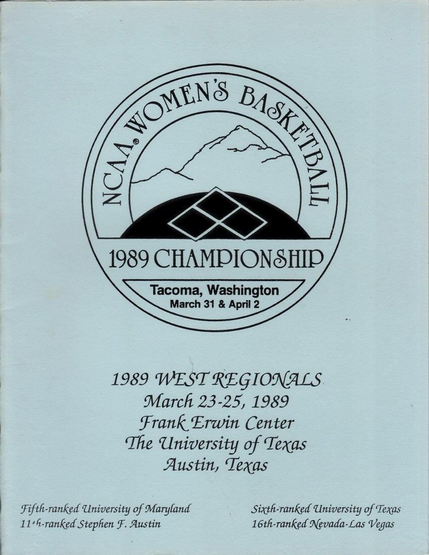 1989 NCAA Women’s basketball tournament West Regional program Maryland Advances To Final 4 - AutographsForSale.com