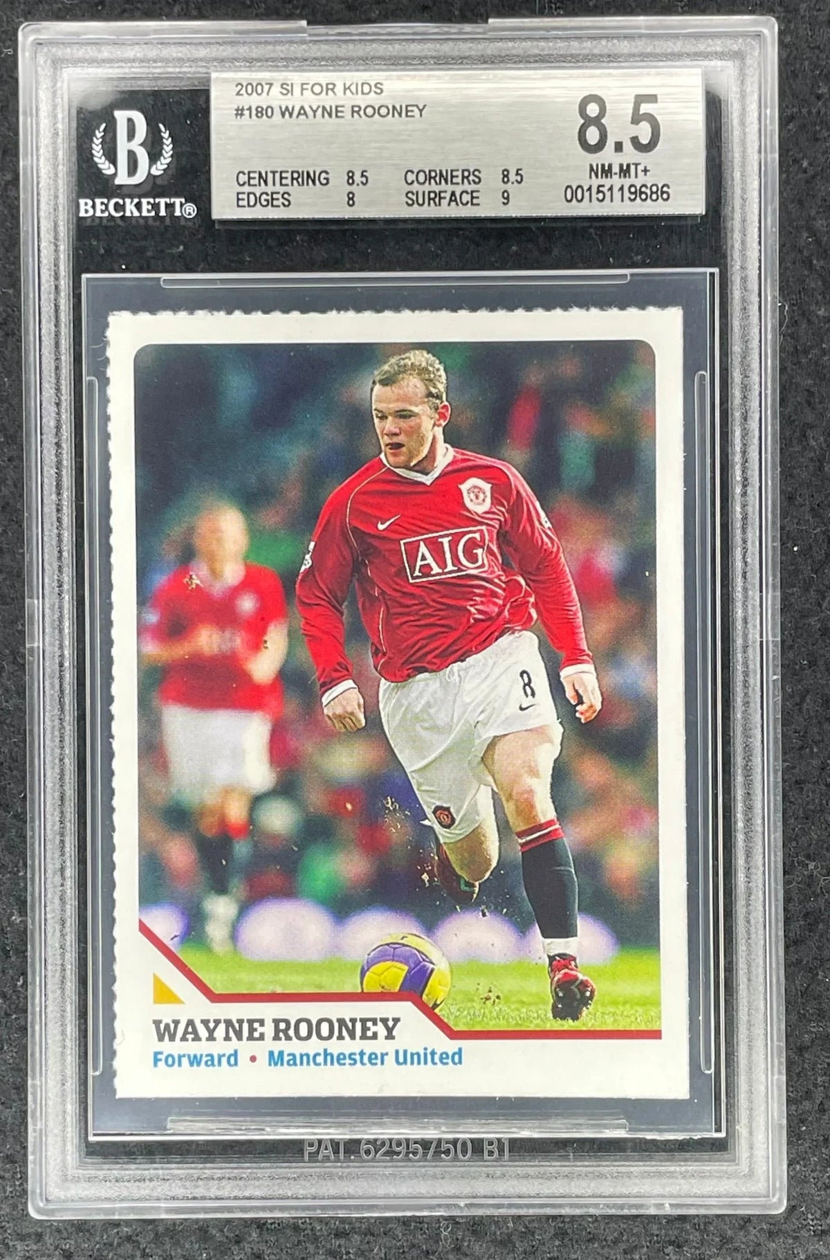 Wayne Rooney Manchester United 2007 SI for Kids RC BGS 8.5 - AutographsForSale.com