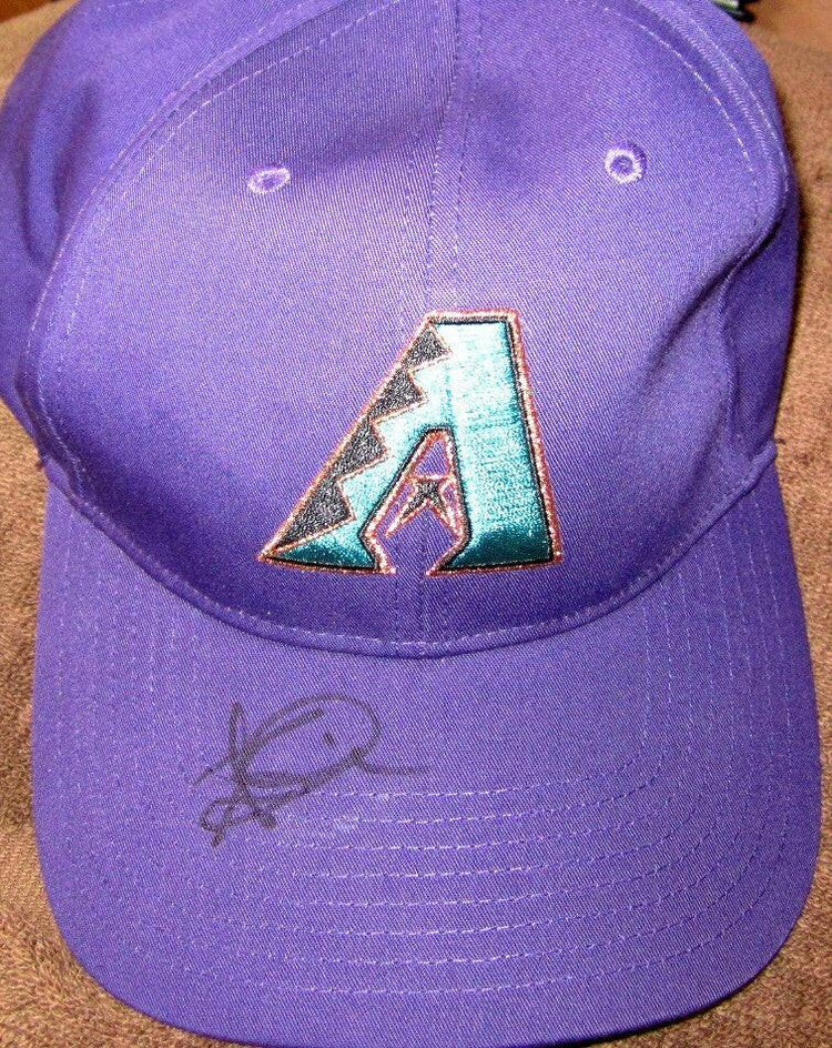 Steve Finley autographed Arizona Diamondbacks cap or hat - AutographsForSale.com