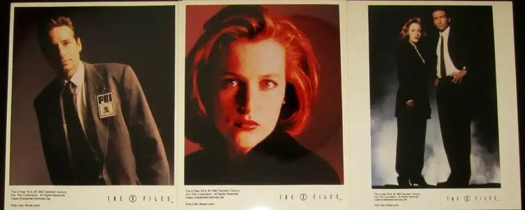 X-Files 3 original 1996 color publicity 8x10 photos Gillian Anderson David Duchovny - AutographsForSale.com