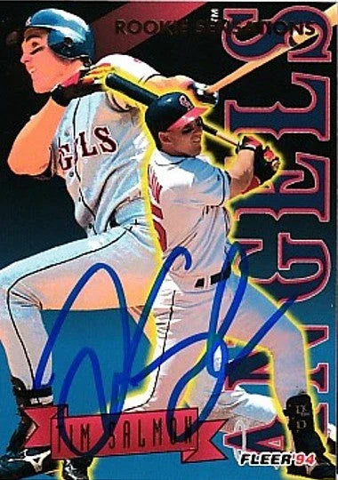 Tim Salmon autographed California Angels 1994 Fleer Rookie Sensations insert card - AutographsForSale.com