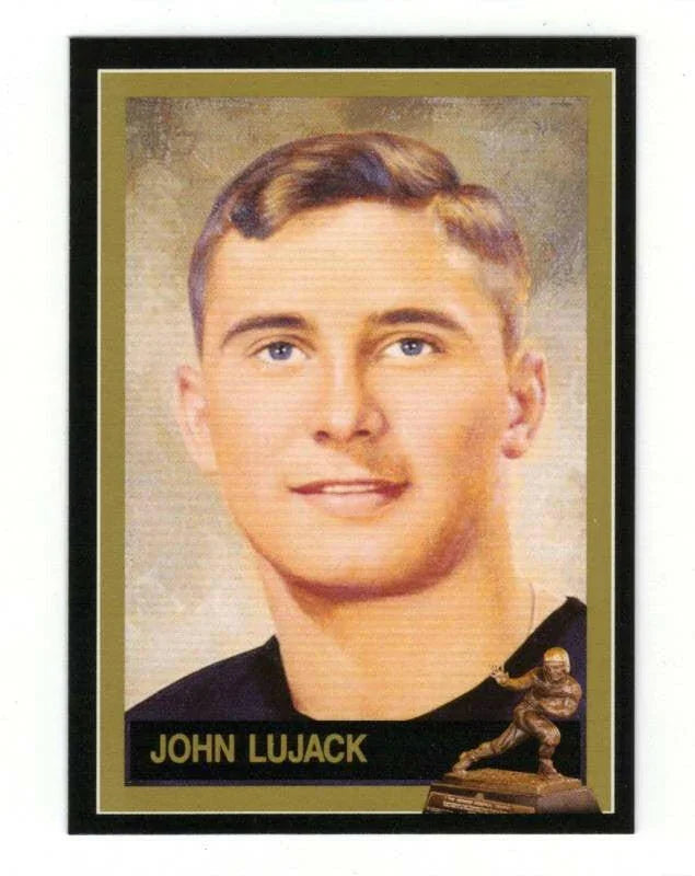 Johnny Lujack Notre Dame 1947 Heisman Trophy Winner card - AutographsForSale.com