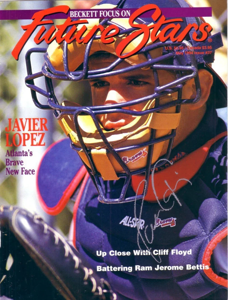 Javy Lopez autographed Atlanta Braves 1994 Beckett cover - AutographsForSale.com
