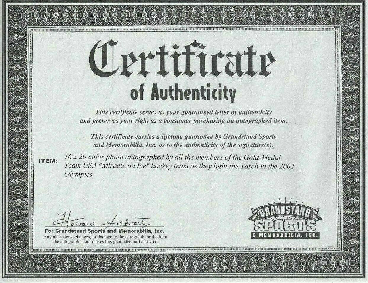 1980 Miracle on Ice team autographed 16x20 photo framed - AutographsForSale.com