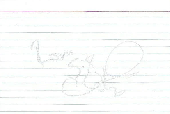 Allan Houston autographed 4x6 index card New York Knicks - AutographsForSale.com