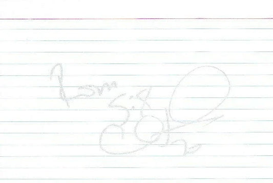 Allan Houston autographed 4x6 index card New York Knicks - AutographsForSale.com