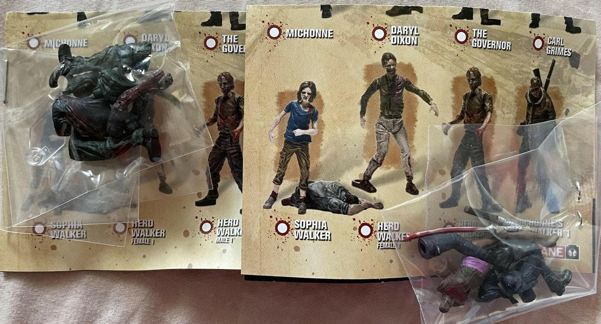 Walking Dead McFarlane Building Sets Collectibles Figures (2 unopened packages) - AutographsForSale.com