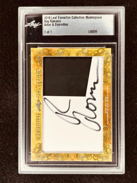 Ray Romano 2018 Leaf Masterpiece Cut Signature certified signed card 1/1 JSA Everybody Loves Raymond - AutographsForSale.com