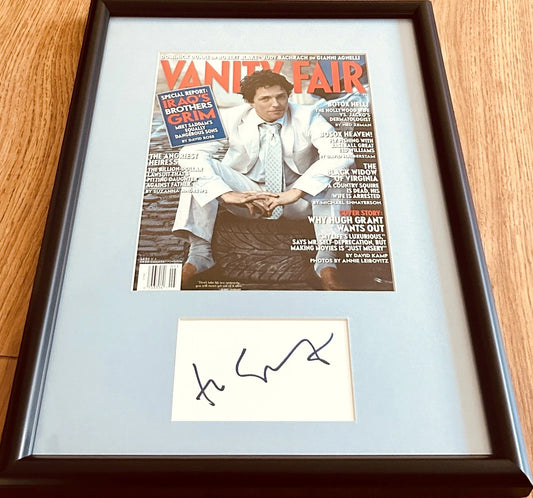 Hugh Grant autograph framed 2003 Vanity Fair cover JSA - AutographsForSale.com